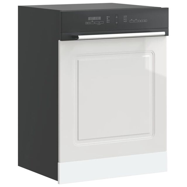Berkfield Home Dishwasher Panel¬†Kalmar¬†High Gloss White¬†60x1.5x67 cm Engineered Wood in White - Size: 60x1.5x67 cm - image 1
