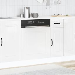 Berkfield Home Dishwasher Panel¬†Kalmar¬†High Gloss White¬†60x1.5x67 cm Engineered Wood in White - Size: 60x1.5x67 cm - thumbnail 3