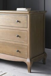 Time4sleep Loire Weathered Oak 3 Drawer Chest in Brown - thumbnail 3