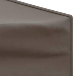 Berkfield Home Folding Party Tent with Sidewalls Taupe 3x6 m - thumbnail 5