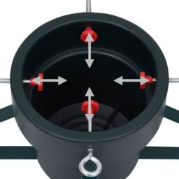 Berkfield Home Christmas Tree Stand Black 46x46x19 cm - Size: 46 x 46 x 19 cm - thumbnail 5