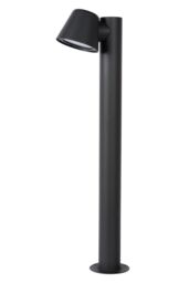 Lucide 'DINGO' Dimmable Rotatable Garden Outdoor LED Bollard Light GU10 in Black - thumbnail 2