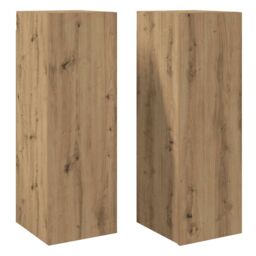Berkfield Home TV Cabinets 2 pcs Artisan Oak 30.5x30x90 cm Engineered Wood in Brown - thumbnail 2
