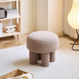 Nordlys Scandinavian Living Room Pouf in Beige - thumbnail 8