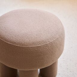 Nordlys Scandinavian Living Room Pouf in Beige - thumbnail 4