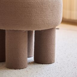 Nordlys Scandinavian Living Room Pouf in Beige - thumbnail 6