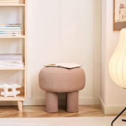 Nordlys Scandinavian Living Room Pouf in Beige - thumbnail 7