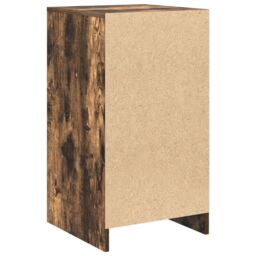 Berkfield Home Sideboard Smoked Oak 40x41x75 cm Engineered Wood in Brown - Size: 40 x 41 x 75 cm - thumbnail 6
