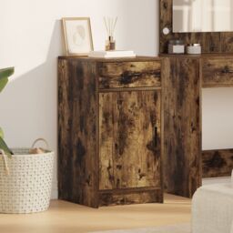 Berkfield Home Sideboard Smoked Oak 40x41x75 cm Engineered Wood in Brown - Size: 40 x 41 x 75 cm