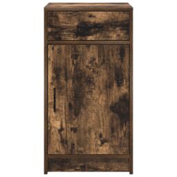 Berkfield Home Sideboard Smoked Oak 40x41x75 cm Engineered Wood in Brown - Size: 40 x 41 x 75 cm - thumbnail 7
