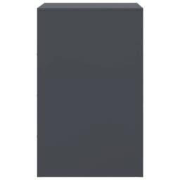 Berkfield Home Stylish Bedside Cabinets 2pcs Anthracite 34.5x39x62 cm Steel in Charcoal - thumbnail 8