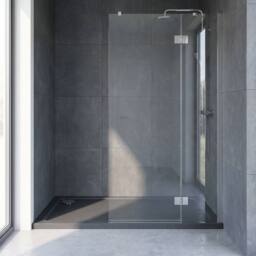 Balterley Contemporary Rectangular Shower Tray, 1600x800mm in Grey - thumbnail 6