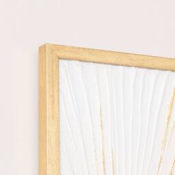Melody Maison Extra Large Gold Ginkgo Textured Wall Art - 55cm X 80cm - Size: 55 cm X 80 cm - thumbnail 2