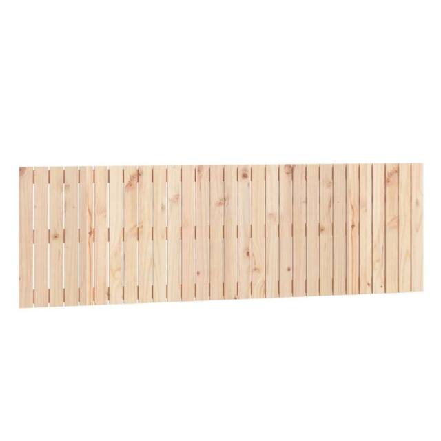 Berkfield Home Wall Headboard 185x3x60 cm Solid Wood Pine in Light Tan - Size: 185 x 3 x 60 cm - image 1