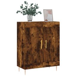 Berkfield Home Sideboard Smoked Oak 69.5x34x90 cm Engineered Wood in Brown - thumbnail 3