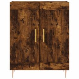 Berkfield Home Sideboard Smoked Oak 69.5x34x90 cm Engineered Wood in Brown - thumbnail 5