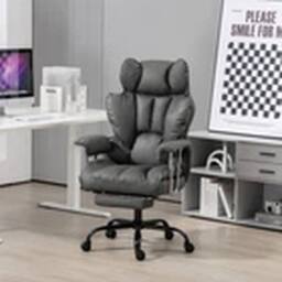 EONLION Heavy Duty Office Chair Ergonomic Recliner Chair Grey - thumbnail 4