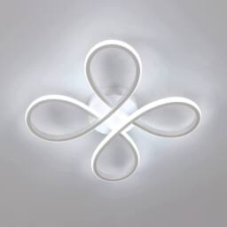 Pheashine White 40cm Flower LED Ceiling Light 28W 6500K Aluminum Acrylic - thumbnail 1