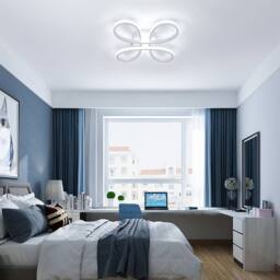 Pheashine White 40cm Flower LED Ceiling Light 28W 6500K Aluminum Acrylic - thumbnail 6