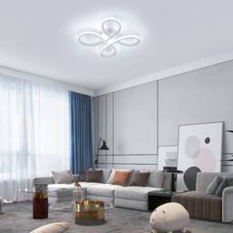Pheashine White 40cm Flower LED Ceiling Light 28W 6500K Aluminum Acrylic - thumbnail 5