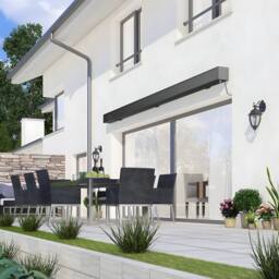 Primrose Awnings Deluxe Full Cassette Electric Awning Wireless Remote 4.5m With Lights in Off-White - thumbnail 7