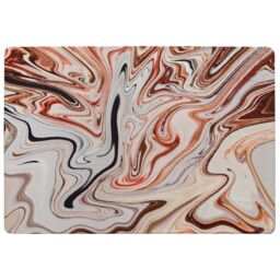Benjamin Tate Design Pink Rippled Marble Rug in Natural - Size: Large - thumbnail 1