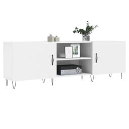 Berkfield Home TV Cabinet White 150x30x50 cm Engineered Wood - Size: 150 x 30 x 50 cm - thumbnail 3