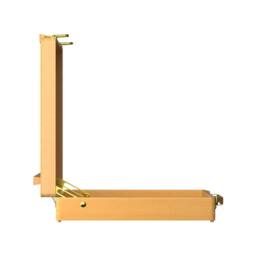 Nordara Adjustable Wooden Table Top Artist Easel with Storage in Natural - thumbnail 3
