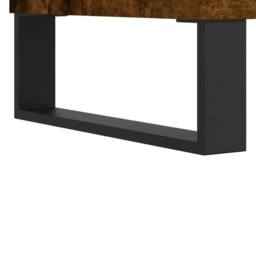 Berkfield Home Record Cabinet Smoked Oak 100x38x48 cm Engineered Wood in Brown - Size: 100 x 38 x 48 cm - thumbnail 7