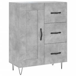 Berkfield Home Highboard Concrete Grey 69.5x34x180 cm Engineered Wood - thumbnail 7