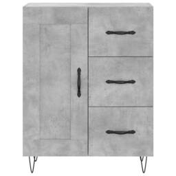 Berkfield Home Highboard Concrete Grey 69.5x34x180 cm Engineered Wood - thumbnail 8