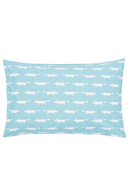 Scion 'Mr Fox Cotton' Standard Pillowcase Pair in Teal - image 1