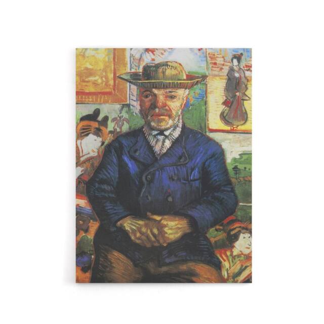 "Artery8 Portrait of Pere Tanguy Van Gogh Vintage Canvas Wall Art - Size: W24"" x H32""" - image 1
