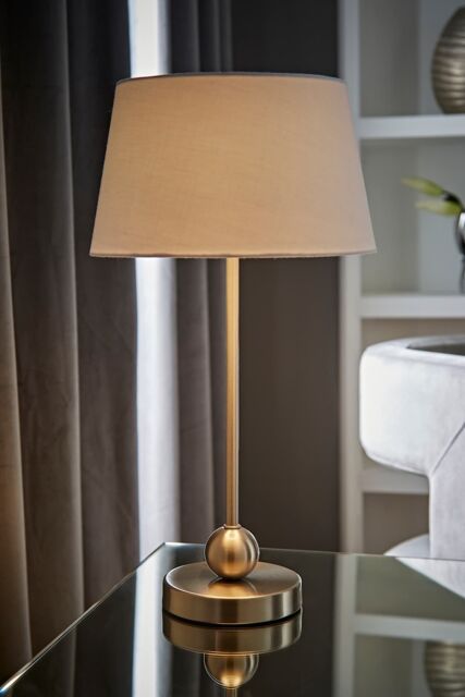 ValueLights Theydon Silver Table Lamp - image 1