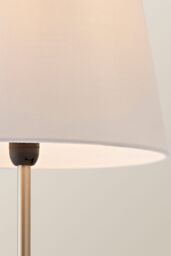 ValueLights Theydon Silver Table Lamp - thumbnail 4