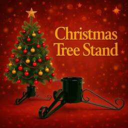 Almineez Heavy-Duty Metal Christmas Tree Stand for Artificial & Real Trees in Green - thumbnail 2