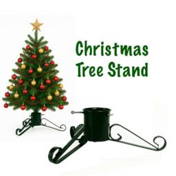 Almineez Heavy-Duty Metal Christmas Tree Stand for Artificial & Real Trees in Green - thumbnail 1