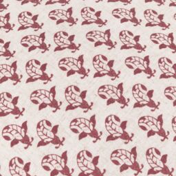 Furn Lulah Block Printed Ruffle Cushion in Red - Size: 45 cm x 45 cm - thumbnail 6