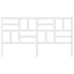 Berkfield Home Bed Headboard White 186x4x104 cm Solid Wood Pine - Size: 186 x 4 x 104 cm - thumbnail 4