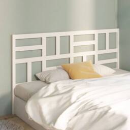 Berkfield Home Bed Headboard White 186x4x104 cm Solid Wood Pine - Size: 186 x 4 x 104 cm - thumbnail 3