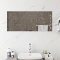 Berkfield Home LED Bathroom Mirror 90x40 cm in Clear - thumbnail 3