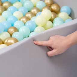 simpa Soft Foam Ball Pit 90 x 30cm in Grey - Size: 90 x 30 cm - thumbnail 2
