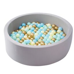 simpa Soft Foam Ball Pit 90 x 30cm in Grey - Size: 90 x 30 cm - thumbnail 1