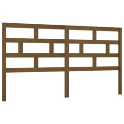 Berkfield Home Beautiful Bed Headboard Honey Brown 186x4x100 cm Solid Wood Pine - Size: 186 x 4 x 100 cm - thumbnail 3
