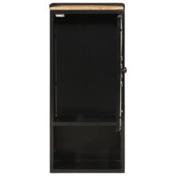 Berkfield Home Beautiful Bathroom Cabinet 40x27x90 cm Iron & Solid Wood Mango - Size: 40 x 27 x 90 cm - thumbnail 1