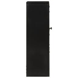Berkfield Home Beautiful Bathroom Cabinet 40x27x90 cm Iron & Solid Wood Mango - Size: 40 x 27 x 90 cm - thumbnail 4