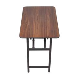 KORVIXA Walnut Folding Laptop Table Foldable Computer Desk - Size: 100 cm - thumbnail 4