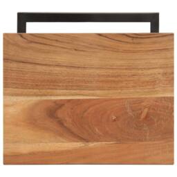 Berkfield Home Side Tables 2 pcs 31.5x24.5x64.5 Solid Acacia Wood in Brown - thumbnail 6