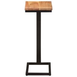 Berkfield Home Side Tables 2 pcs 31.5x24.5x64.5 Solid Acacia Wood in Brown - thumbnail 5