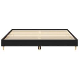 Berkfield Home Beautiful Bed Frame Black Oak 180x200 cm Engineered Wood - thumbnail 5